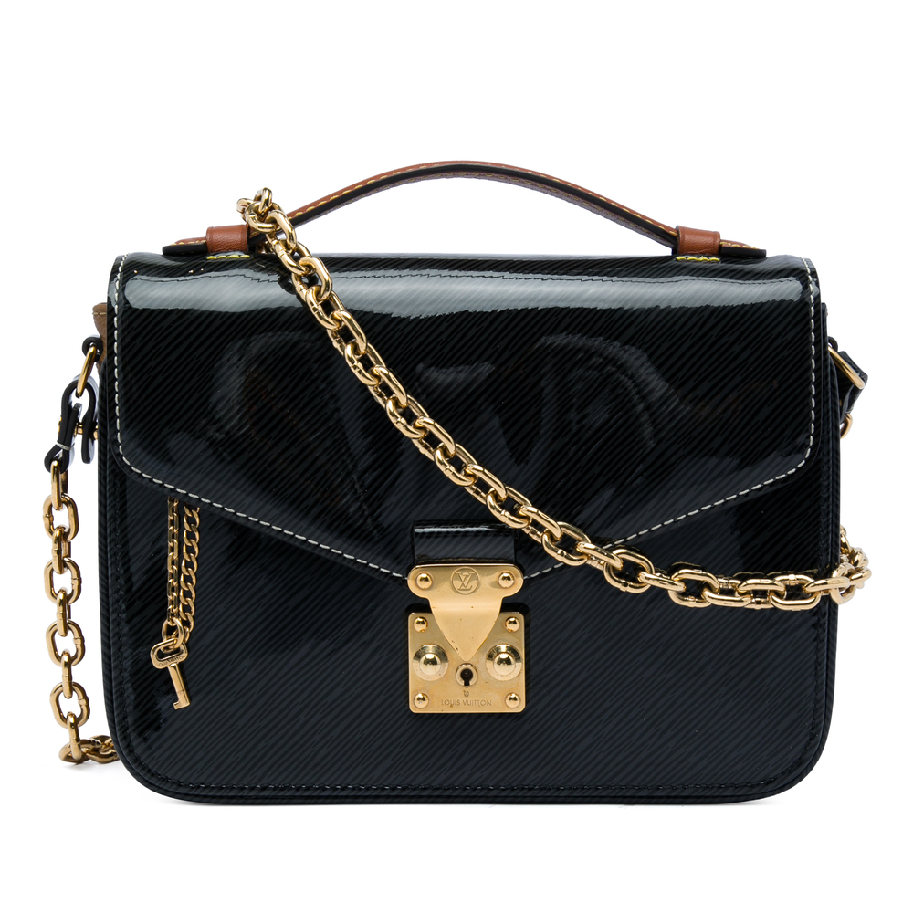 Pre-Loved Louis Vuitton Shiny Epi and Monogram Reverse Mini Pochette Metis